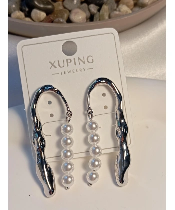 Silver İncili Xuping Jewelry VIP Küpe