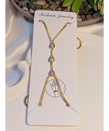 Damla Taş Detaylı Vip Şahmaran - 14 K Kaplama