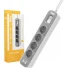 4lü 2 USB 1 TYPE-Cli 1.5 Metre Grup Priz Beyaz