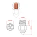 Ender 3 S1 / CR-6 SE Sertleştirilmiş Çelik CHT Nozzle 0.6mm