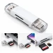 USB To Micro SD + Kart Okuyucu Otg Çevirici + Type-C