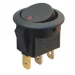 Yuvarlak 3 Pinli 220 Volt Nokta Işıklı Açma-Kapama Anahtarı(IC-132)