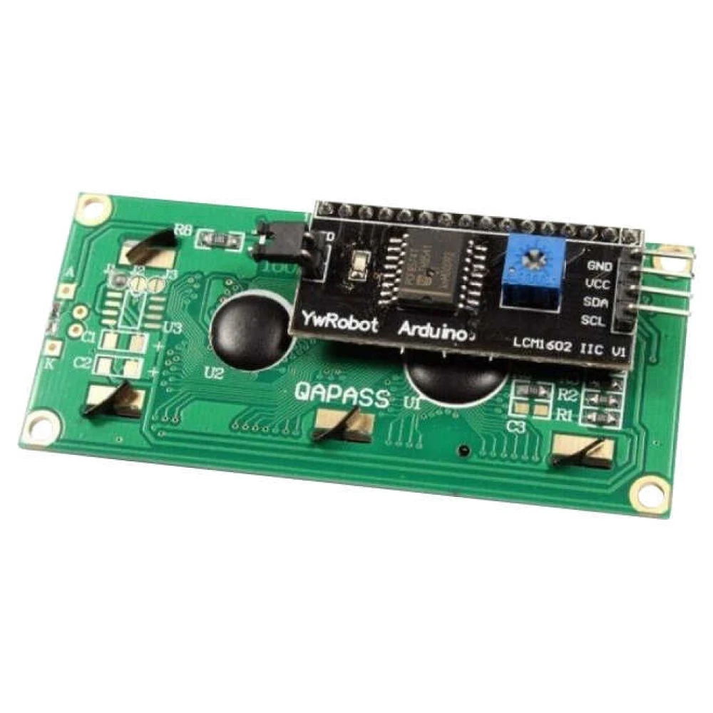 16x2 LCD Ekran - I2C Lehimli Mavi Display