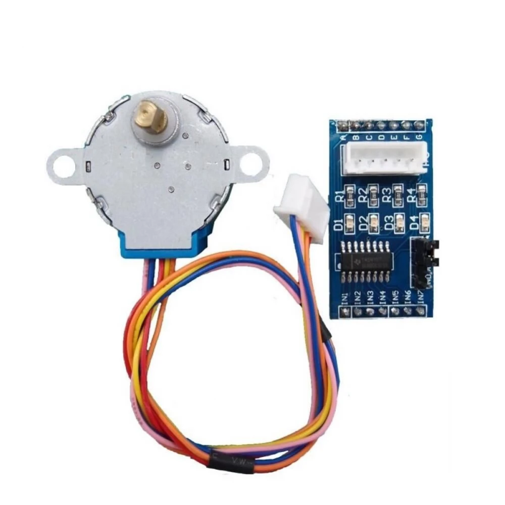 28 BYJ-48 Redüktörlü Step Motor ve ULN2003A Step Motor Sürücü Kartı