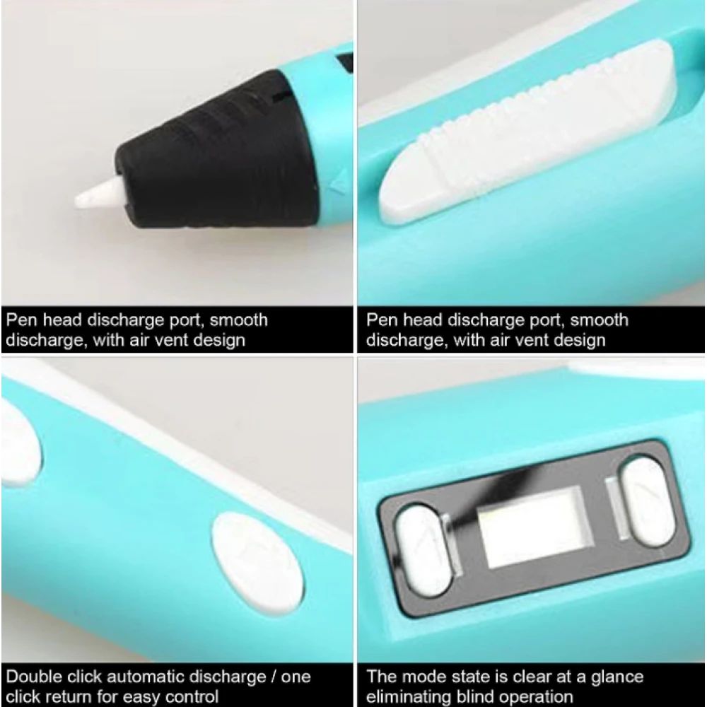 3D Kalem V2 - Pen (Renkli Filament Seti Hediyeli) Adaptörlü