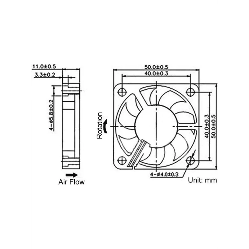 50X50X10 24V Soğutucu Fan