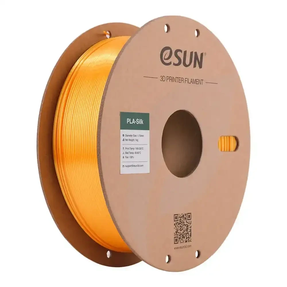 Esun E-Silk PLA+ Filament - Dark Yellow