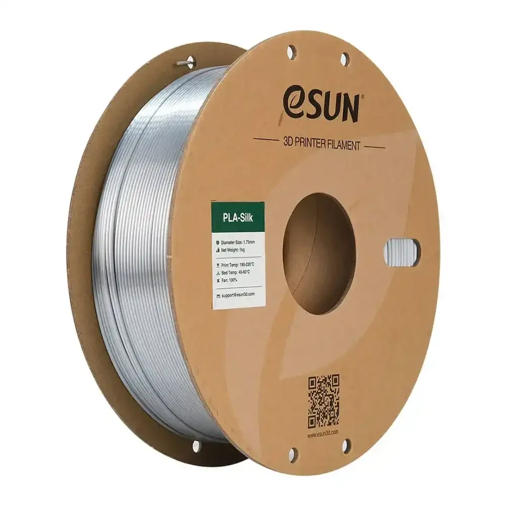 Esun E-Silk PLA+ Filament - Silver