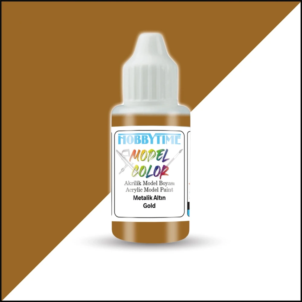 Hobbytime 18 Ml. Akrilik Model Boyası Metalik Altın