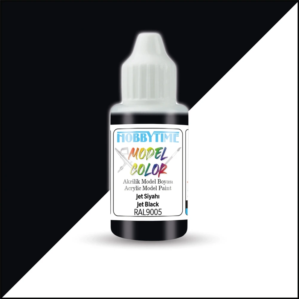 Hobbytime 18 Ml. Akrilik Model Boyası Jet Siyah