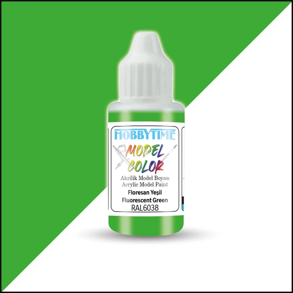 Hobbytime 18 Ml. Akrilik Model Boyası Florasan Yeşil