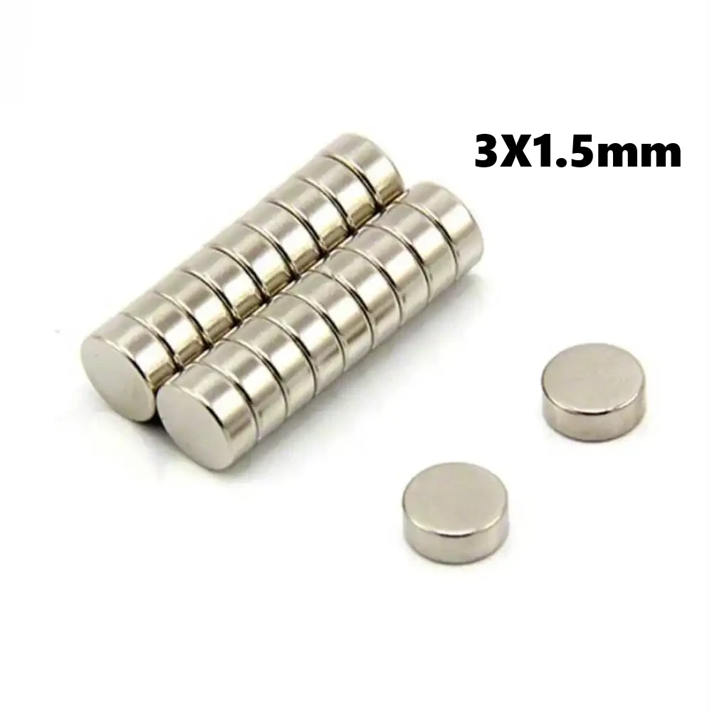 Yuvarlak Neodyum Mıknatıs 3X1.5mm