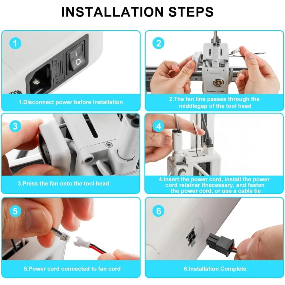 Bambu Lab A1 / A1 Mini Motor Soğutma Fanı