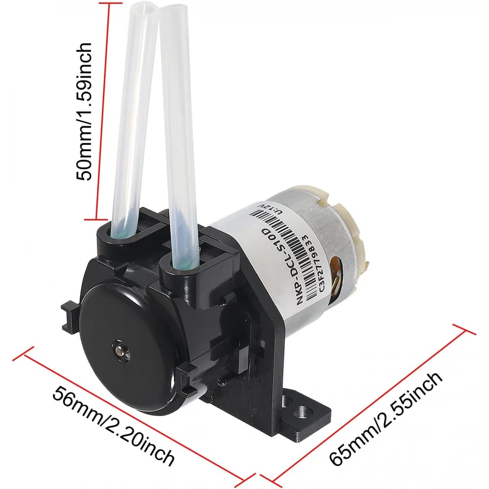 12V Peristaltik Sıvı Pompası - Silikon Tüp