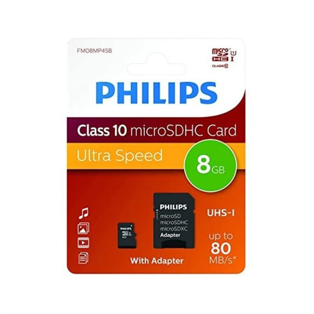TF Adaptörlü Micro SDHC Hafıza Kartı 8GB