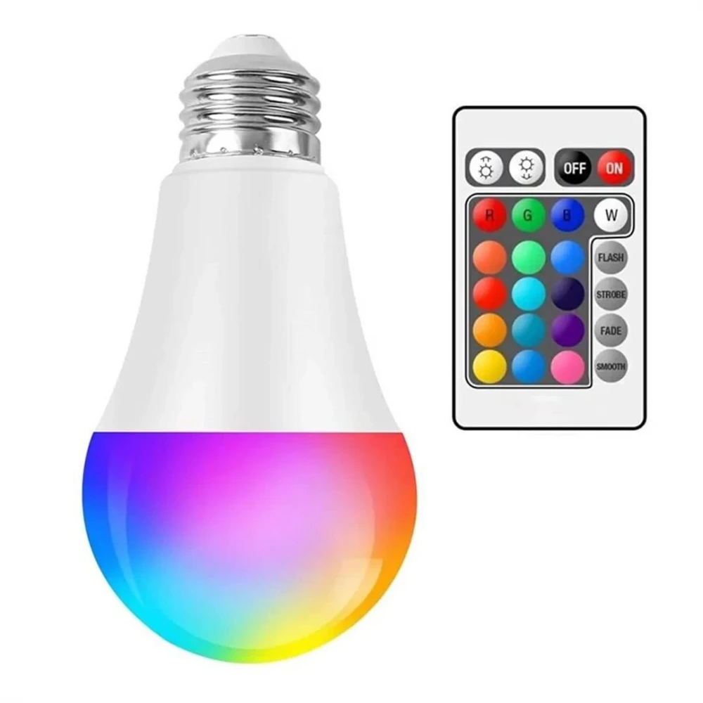 9 Watt Kumandalı 800 Lumen RGB Işık E27 Led Ampul