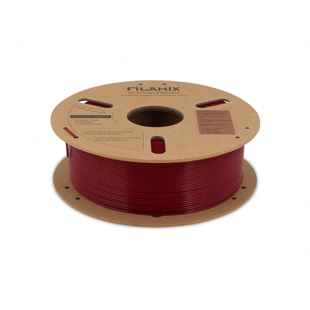 Filamix Rapid PLA+ Filament - Burgundy Red