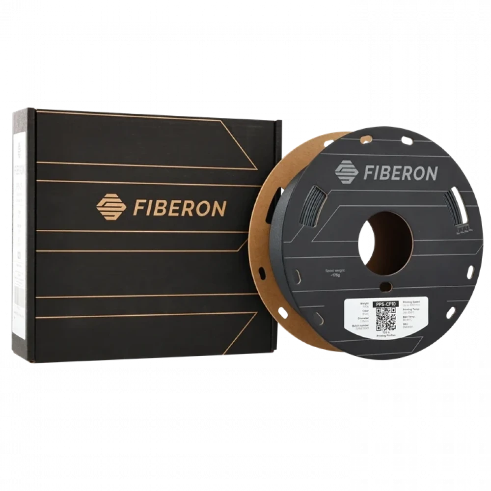 Fiberon PPS-CF10 Siyah Filament - 500 gr
