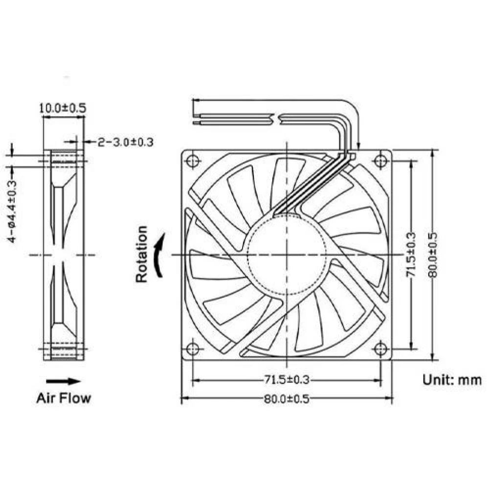 80x80x10 24V Fan