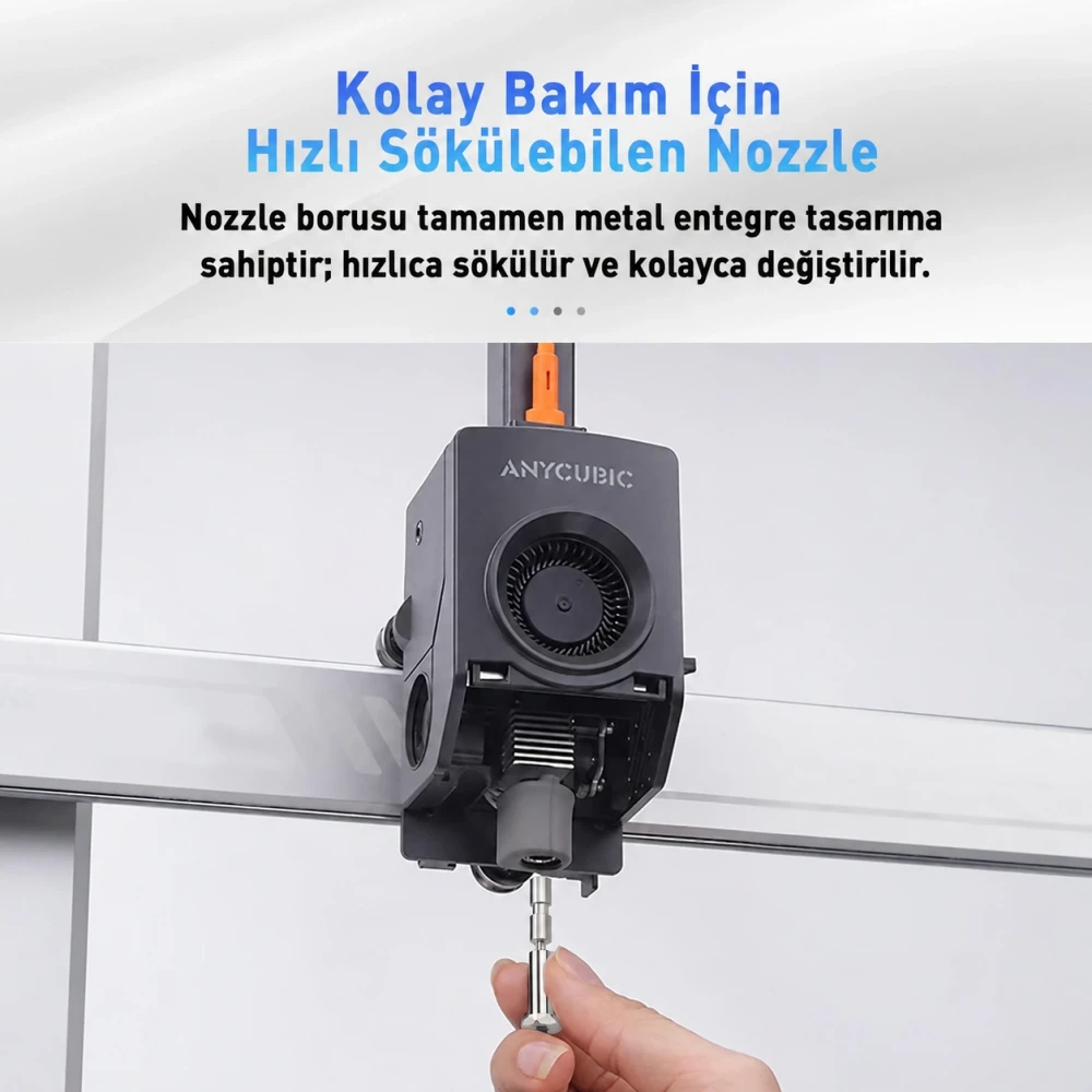 Anycubic Kobra 3 Max Upgrade Sertleştirilmiş Çelik Nozzle 0.4mm