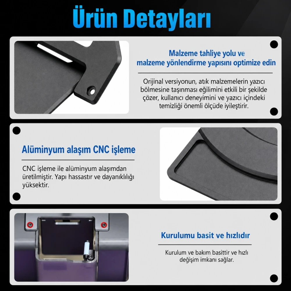 Bambu Lab X1/P1 Serisi Metal Atık Kapağı