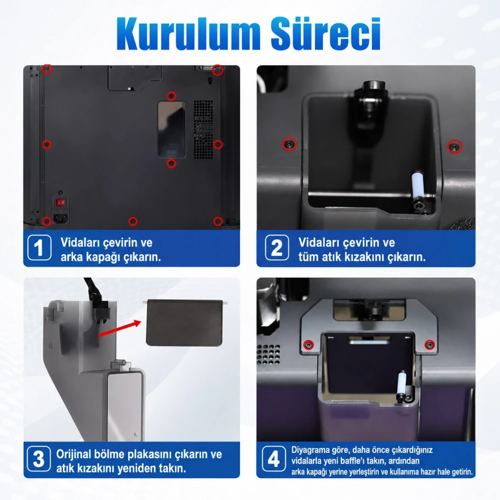 Bambu Lab X1/P1 Serisi Metal Atık Kapağı