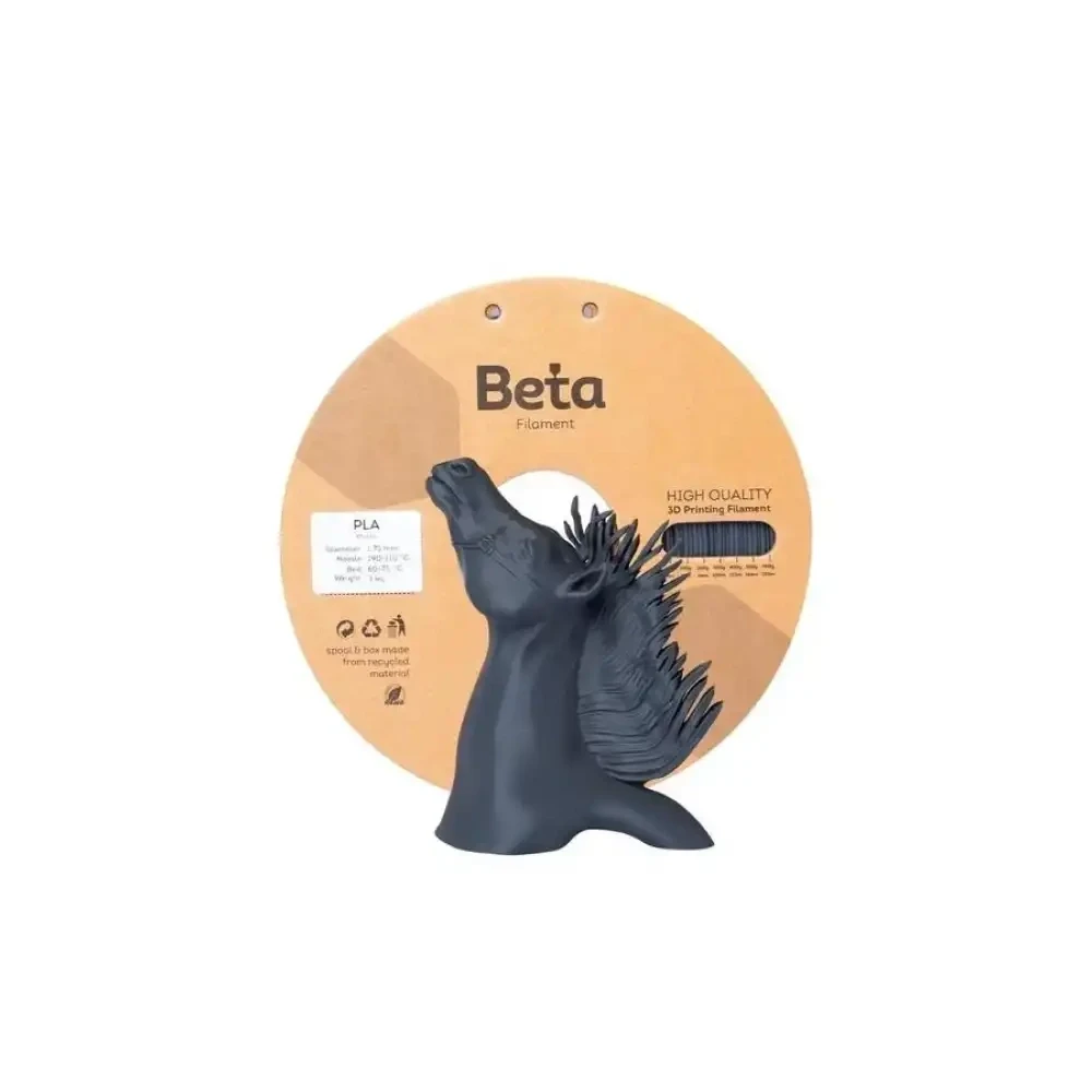 Beta PLA Matte Filament - Ash Grey