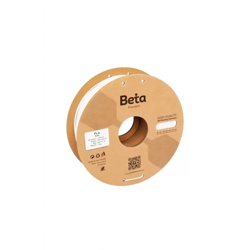 Beta PLA Matte Filament - White