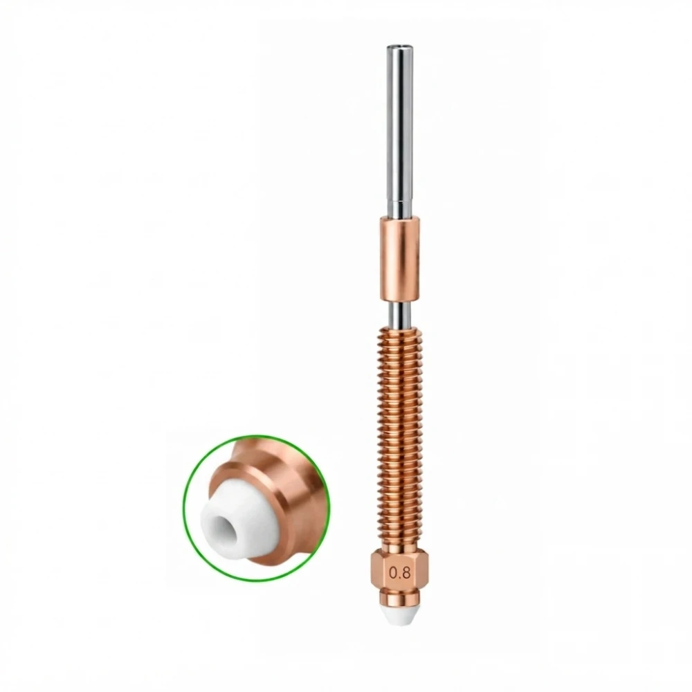 Creality K2 Serisi Uyumlu Zirkonyum Seramik Nozzle 0.8mm