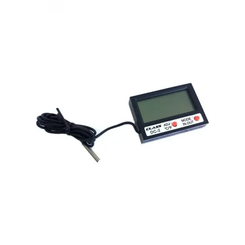 DC-2 Mini Kablolu İç Dış Termometre Digital Saat