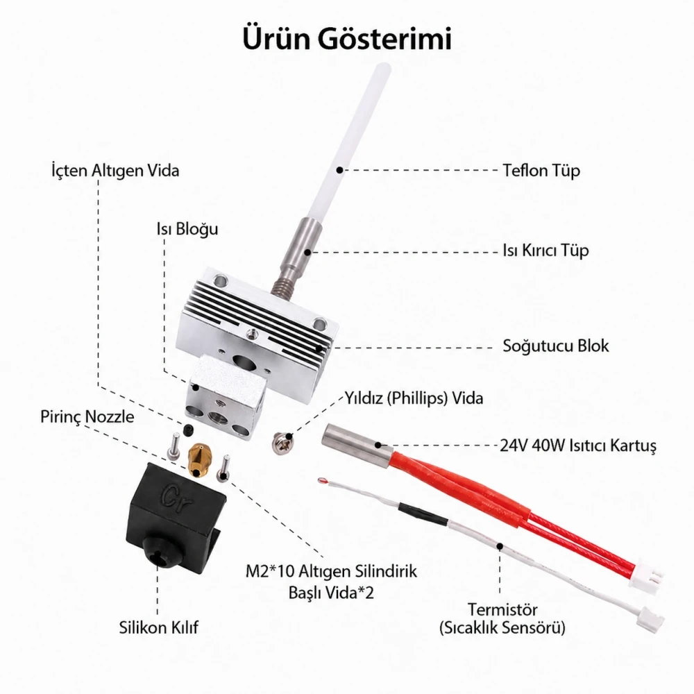 Elegoo Neptune 3 Pro/Plus/Max Hotend Kit 0.4mm