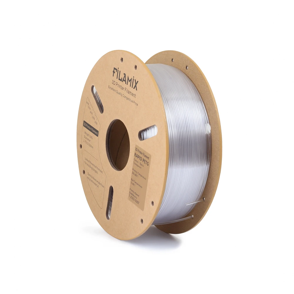 Filamix Rapid PETG Filament - Space Transparent