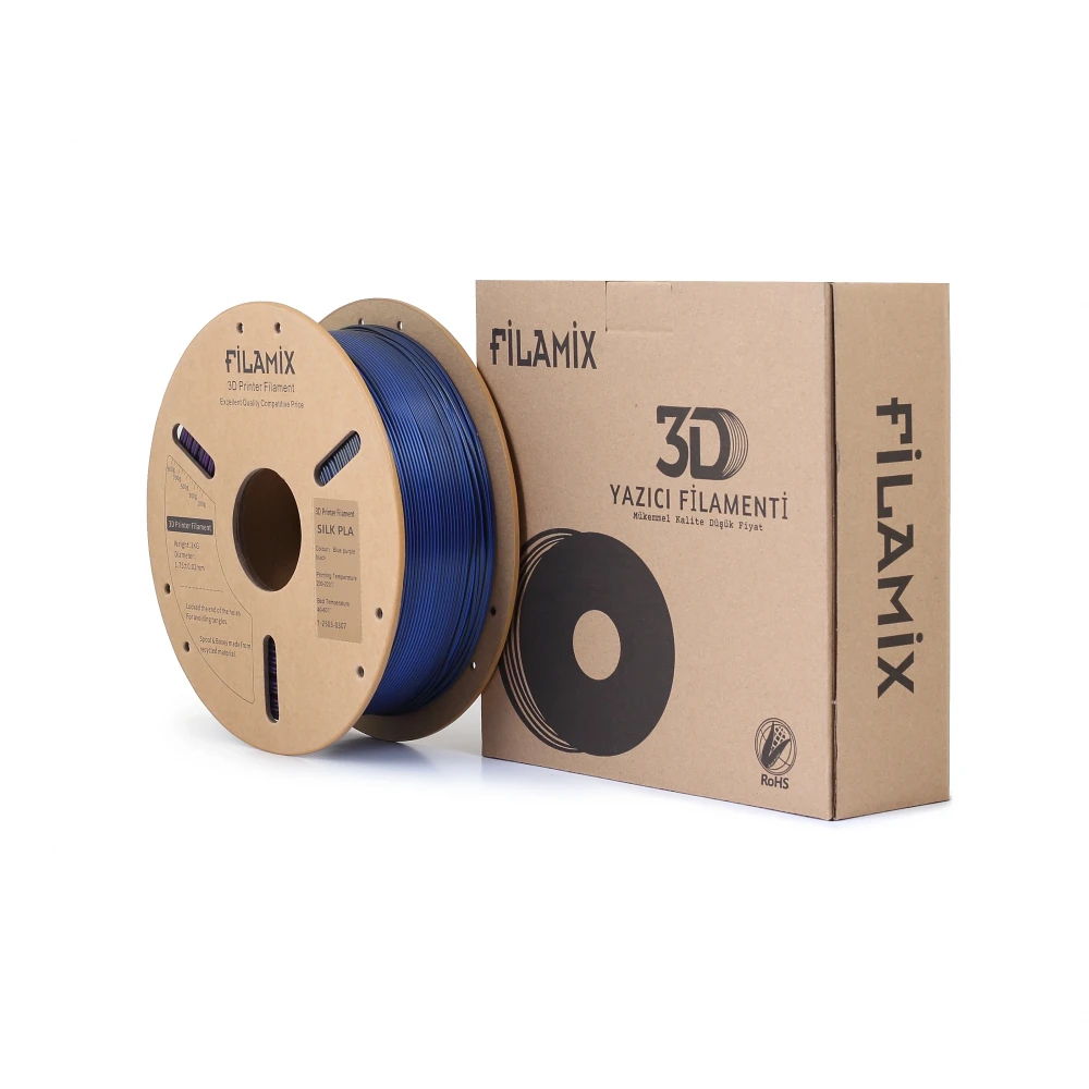 Filamix Silk PLA Filament - Blue Purple Black