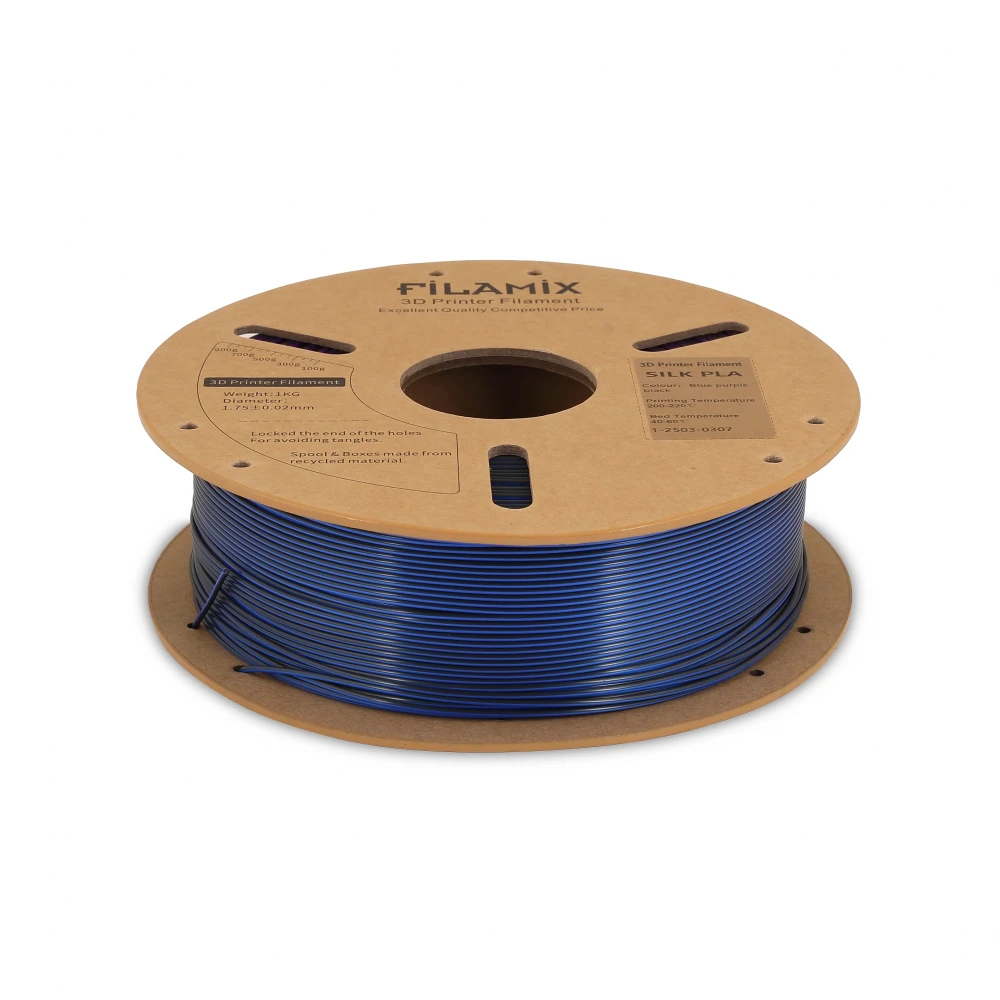 Filamix Silk PLA Filament - Blue Purple Black