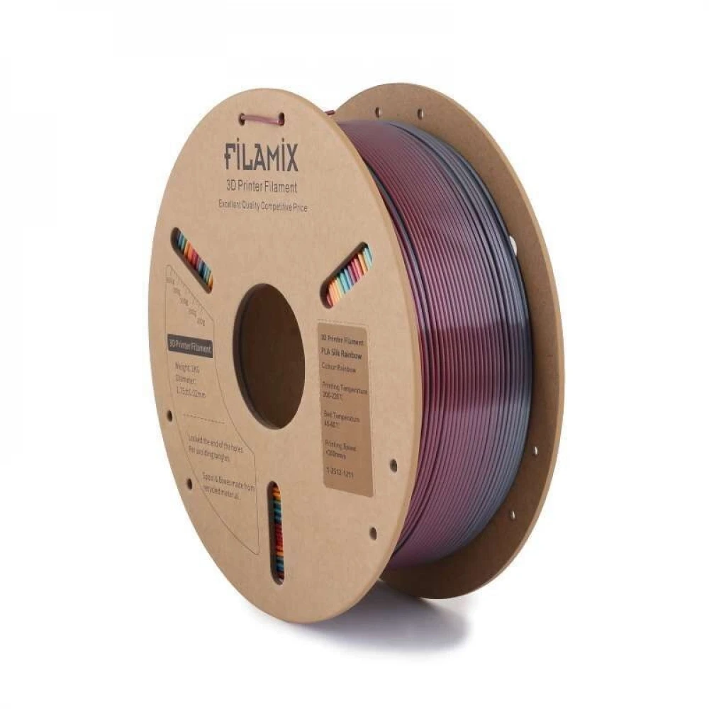 Filamix Silk PLA Filament - Rainbow