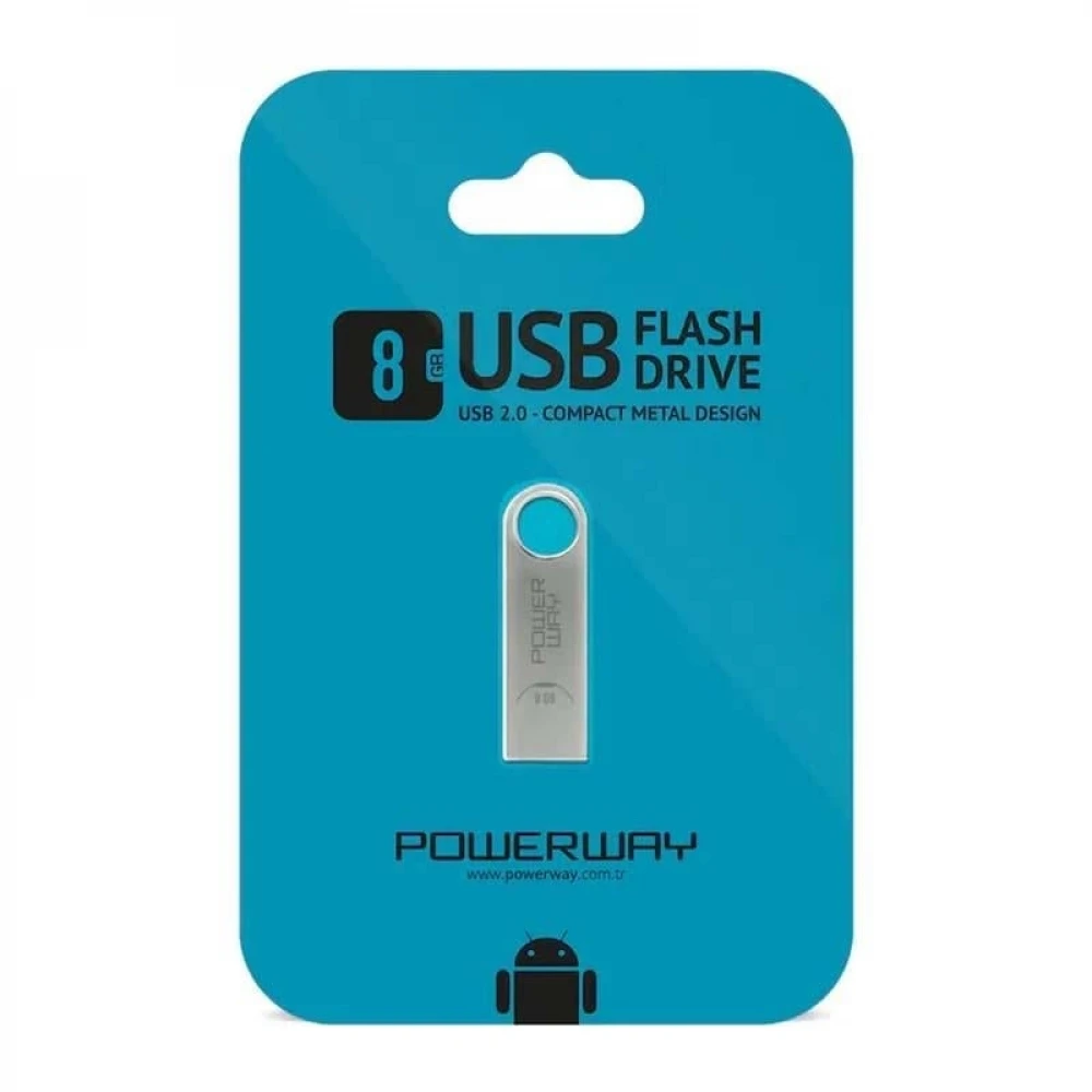 Flash Bellek 8 GB USB 2.0 Mini Metal
