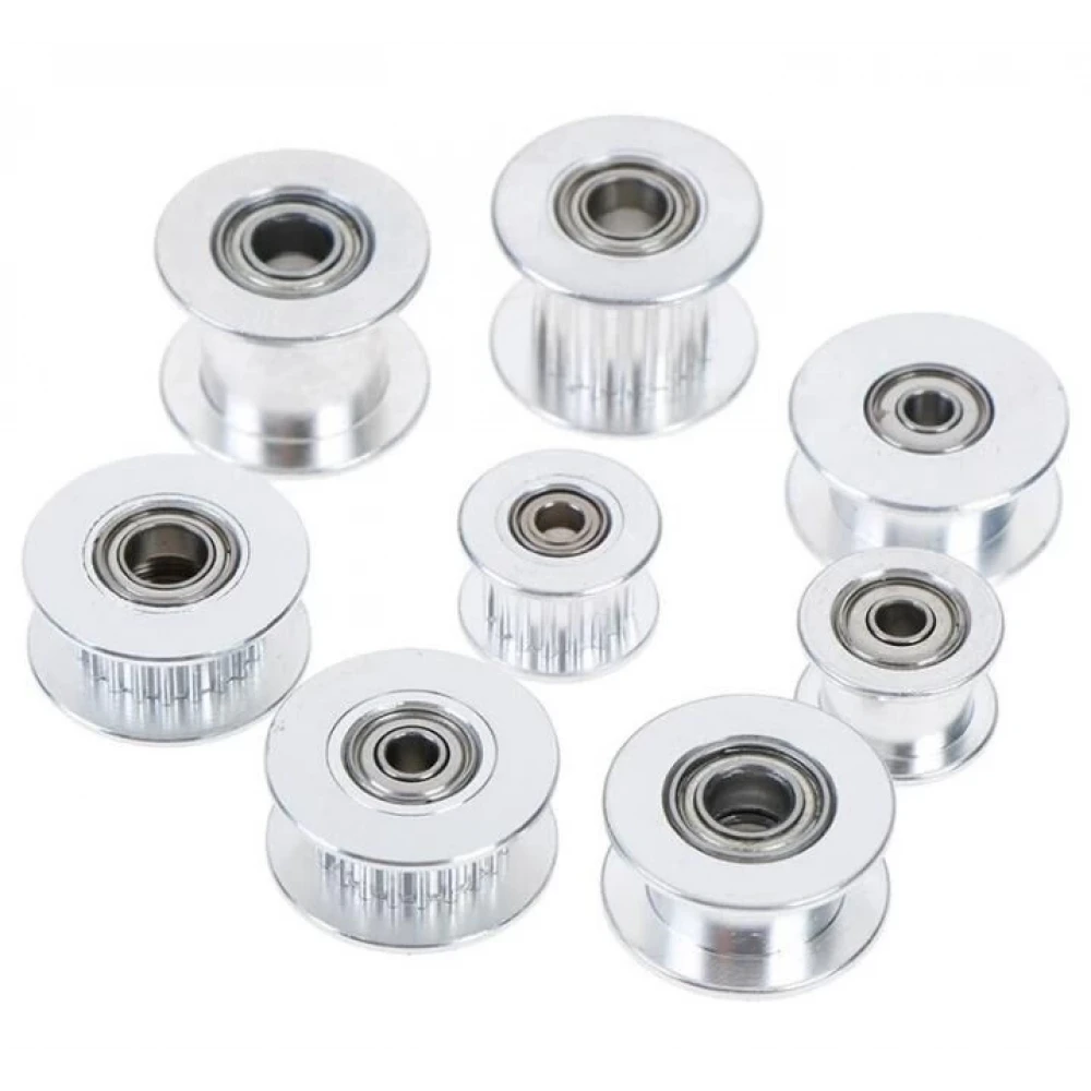 GT2 20 Diş, 5mm İç Çap Rulmanlı Avare Kasnak - 6mm