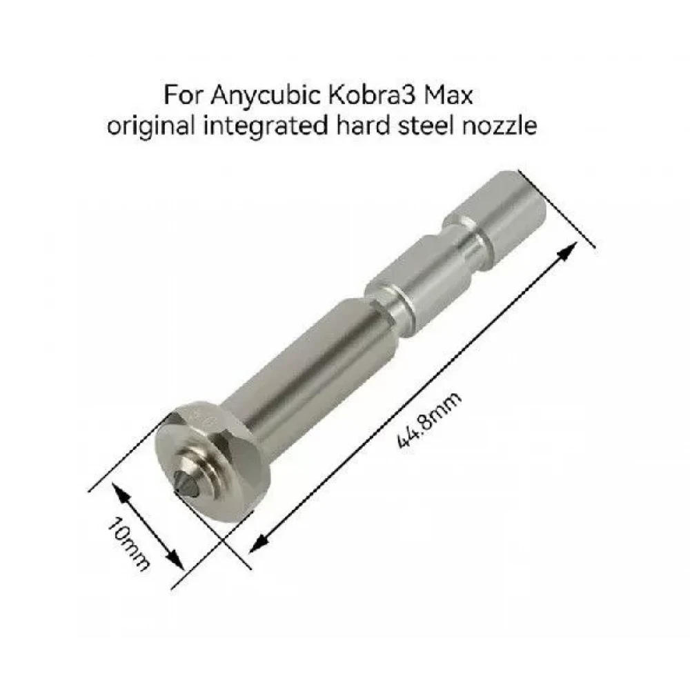Anycubic Kobra 3 Max Sertleştirilmiş Çelik Nozzle 0.6mm