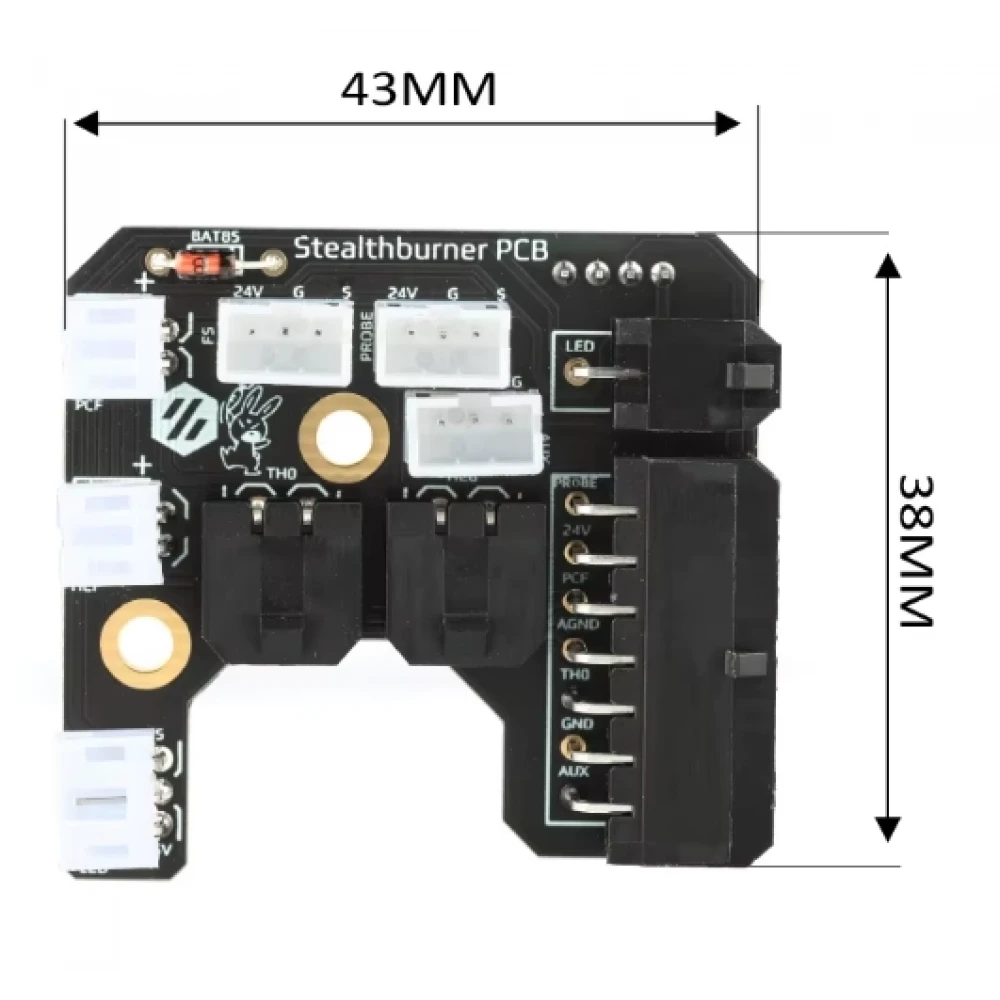 Mellow 2.4 R2 Stealthburner PCB Kartı