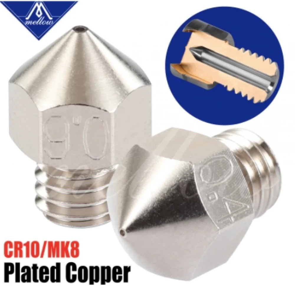 Mellow MK8 Bakır Kaplı Nozzle 0.25mm