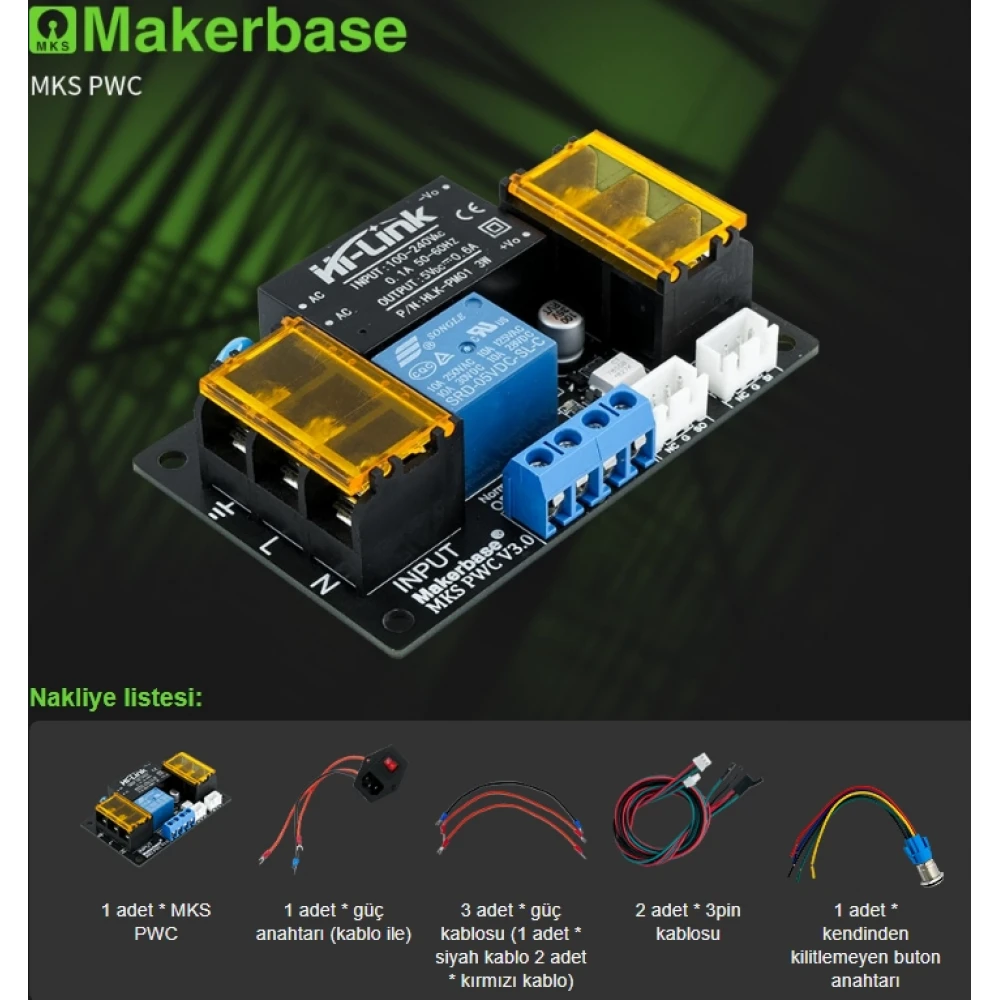MKS PWC V3.0 Baskı Sonu Oto Off