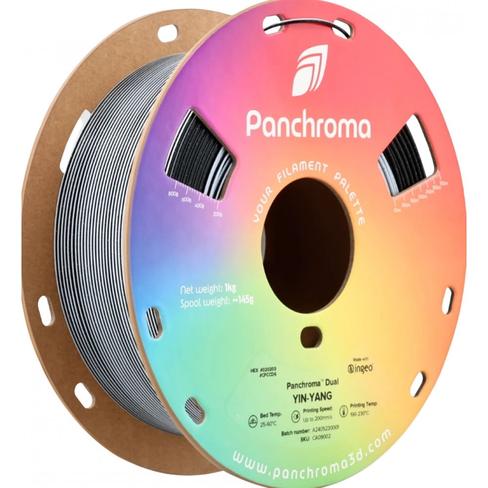 Polymaker Panchroma Dual Special PLA Filament Yin-Yang