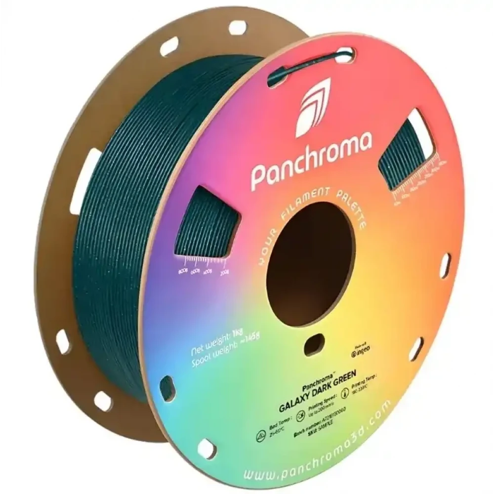 Polymaker Panchroma Galaxy PLA Filament - Dark Green