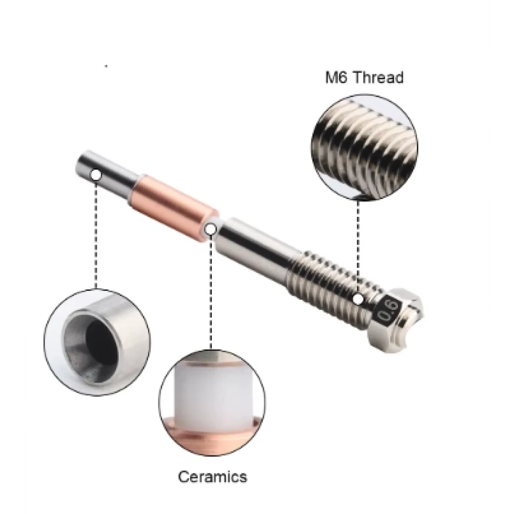 QIDI Plus 4 Orjinal Bimetal Nozzle 0.2mm