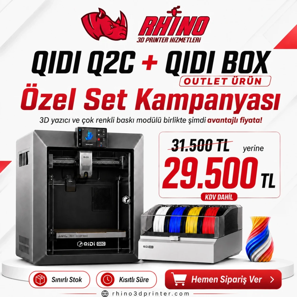 QIDI Q2C ve Outlet QIDI Box Özel Set