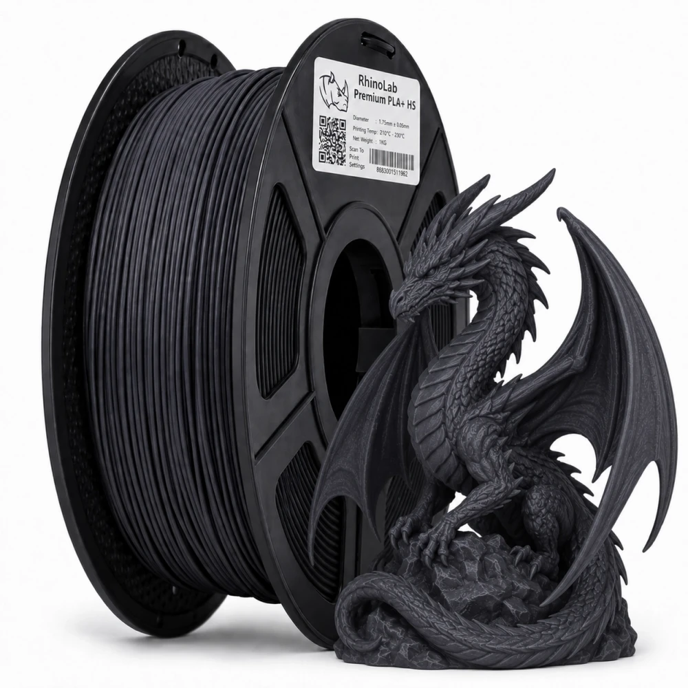 RhinoLab PLA+ Premium High Speed Filament - Dark Gray