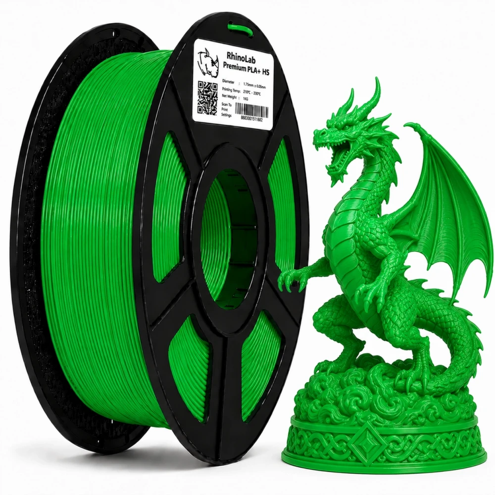 RhinoLab PLA+ Premium High Speed Filament - Green