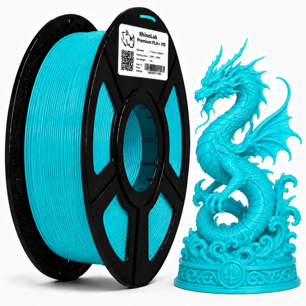 RhinoLab PLA+ Premium High Speed Filament - Ice Blue