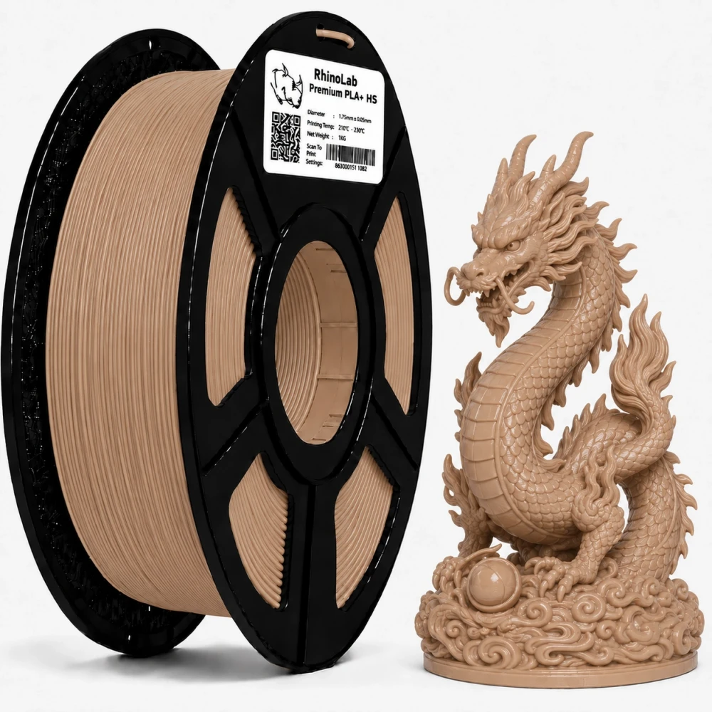 RhinoLab PLA+ Premium High Speed Filament - Light Brown