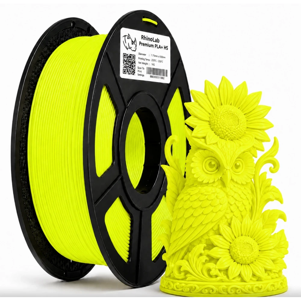 RhinoLab PLA+ Premium High Speed Filament - Yellow